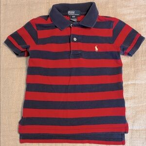 Polo by Ralph Lauren Kids Striped Red and Blue Polo